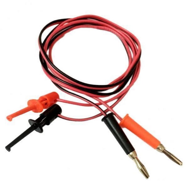 Enchufe Banana Del Multímetro de 4 Mm para El Cable de Alambre Del Gancho para La Prueba Eléctrica 1M 6 piezas