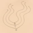 thumbnail image 3 of OOKWE European American Creative Sun Moon Star Pendant Stainless Steel Card Necklace, 3 of 8
