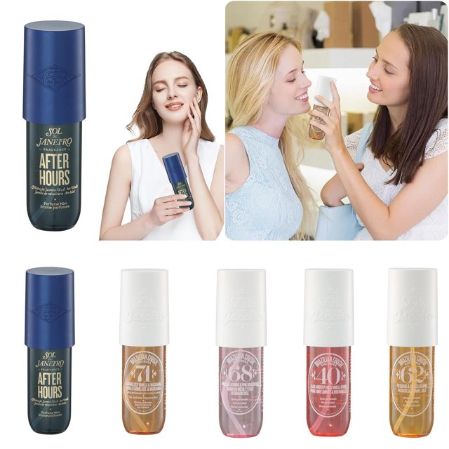 Sol De Janeiro Brazilian Crush Cheirosa '71 Caramelized Vanilla & Macadamia, Spray perfumado para corpe e cabelo, Hair and Body Fragrance Mist, Brume parfumée pour le corps et les cheveux