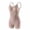 Beige, variant on Women's Low-Back Bodysuit Tummy Control Shapewear Seamless Butt Lifting Full Body Shaper for Bridal Wear S