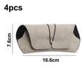 thumbnail image 2 of 4 Pcs Eyeglass Case, Soft Portable PU Leather Sunglass Case Pouch Bag, 2 of 5