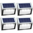 thumbnail image 1 of Toorise 4/8pcs Solar Wall Light Outdoor LED Solar Fence Light Auto ON/OFF Solar Deck Light IP44 Waterproof Solar Step Light for Patio Stairs Yard Garden Pathway Corridor, 1 of 11