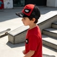 thumbnail image 5 of Boys Spider Hero Mesh Baseball Cap Cartoon 3D Plush Figure Top Sunshade Trucker Hat Travel Park School Outdoor Daily Casual Accessories, 5 of 6