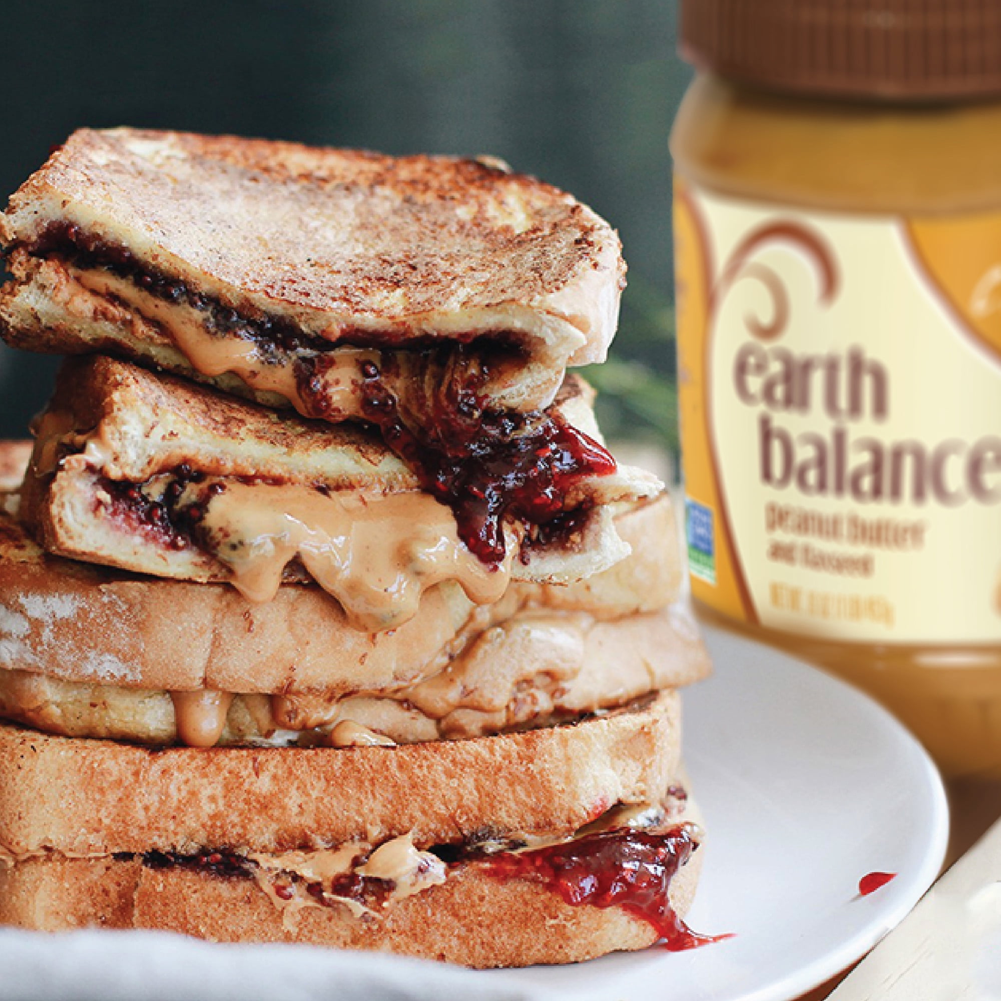 (2 pack) Earth Balance Creamy Peanut Butter and Flaxseed Oil, 16 oz Jar