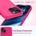 thumbnail image 4 of Compatible with iPhone 15 Plus Case with Screen Protector,Upgraded Liquid Silky Soft Silicone Cover,Fashionably Designed for Women and Girls,Protective Phone Case 6.7",Hot Pink, 4 of 6