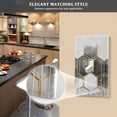 thumbnail image 5 of Yayeee Duplex Wall Plate 1-Gang 4.5"x2.7" Home Receptacle Light Switch Decorative Outlet Cover, Gray Hexagons, 5 of 7