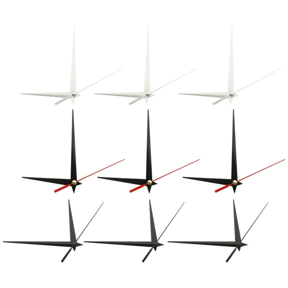 KALLORY Clock Hands Replacement Silver 9 Sets Repairing Diy Activities