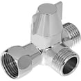 thumbnail image 1 of Válvula desviadora de brazo de ducha de 3 vías de fácil instalación, componente de ducha universal con acabado en cromo pulido para un control del flujo de agua sin esfuerzo, compatibilidad perfecta, 1 of 5
