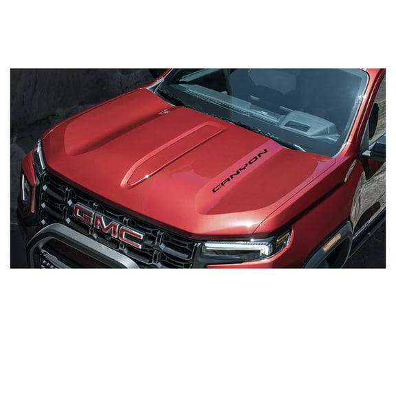 GMC Canyon Matte Black Hood Lettering Decals 2023-2026 Set of 2 GM Licensed