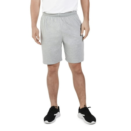 Fruit of the Loom Men's Dual Defense Jersey Short with (Best Workout Shorts With Pockets)