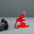 thumbnail image 2 of 6pcs Mini Traffic Cone Keychain Safety Cones Key Ring Creative Pendant Traffic Cone Key Chain Key Holder Fun Party Favors For Bags Hanging Charm, 2 of 8