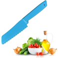 thumbnail image 2 of 8Pcs Plastic Kitchen Knife Nylon Kids Chef Knife Set Safe Colorful Plastic Cooking Knives for Children Play Food Toy Role Toys, 2 of 7