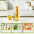 thumbnail image 2 of Glass Oil Bottle with Brush for Kitchen Use - High Temperature Storage Bottle for Cooking Baking and Barbecue Drizzling and Basting Durable Glass and PP Construction, 2 of 7