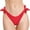 Red, variant on TMOYZQ Women's Tie Side Thong Bikini Bottom High Cut String Bikini Bottom Swimsuit Briefs Cheeky Brazilian Bathing Suits Swim Bottoms Summer Swimwear Beachwear