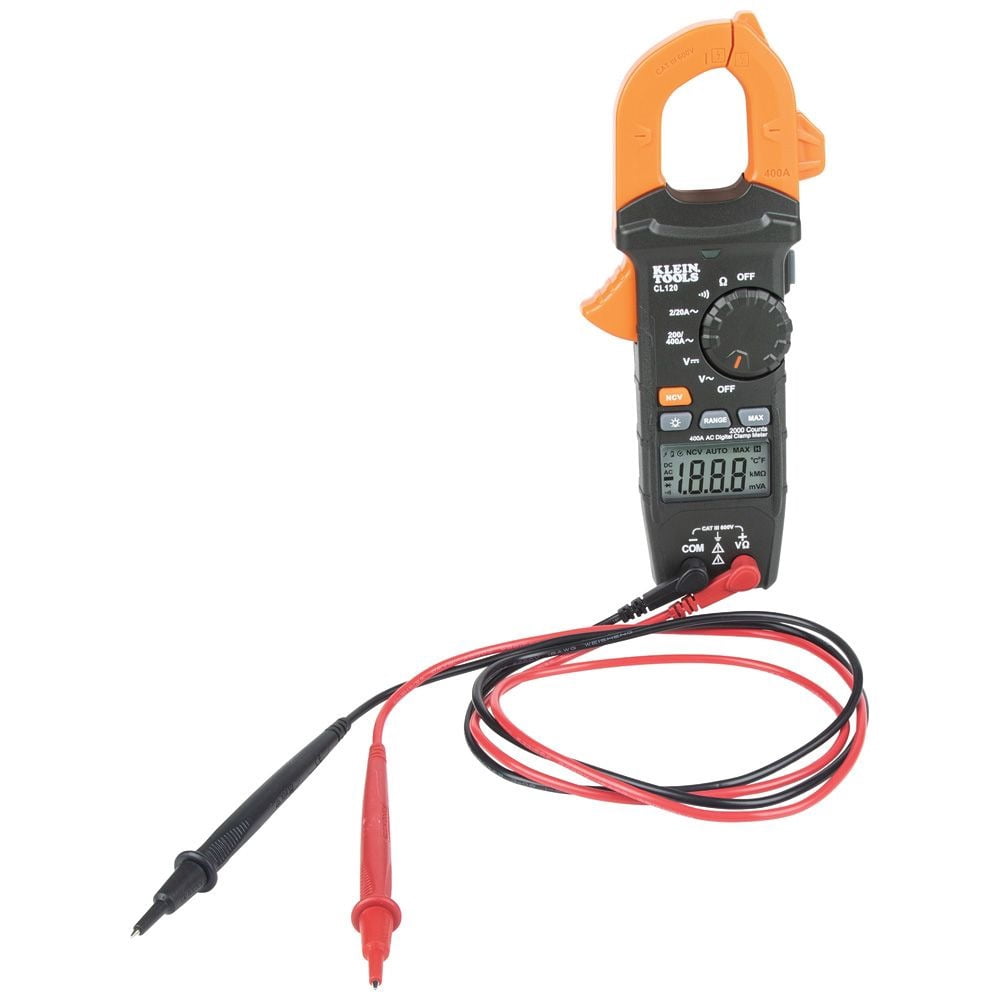 Klein Tools CL120 400 Amp AC Auto-Ranging Digital Clamp Meter