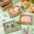 thumbnail image 5 of 12 Pcs Rectangle Drawer Kraft Boxes 4.33x3.15x1.65 Inch Gift Packaging Case Foldable Paper Drawer Boxes with Clear Plastic Window DIY, 5 of 8
