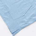 thumbnail image 4 of Guluxicc Men's Hooded Cotton Tops Drawstring Button Collared Short Sleeve Shirts Regular Fit Trendy Solid Color Summer Casual Tops with Pocket, 4 of 6