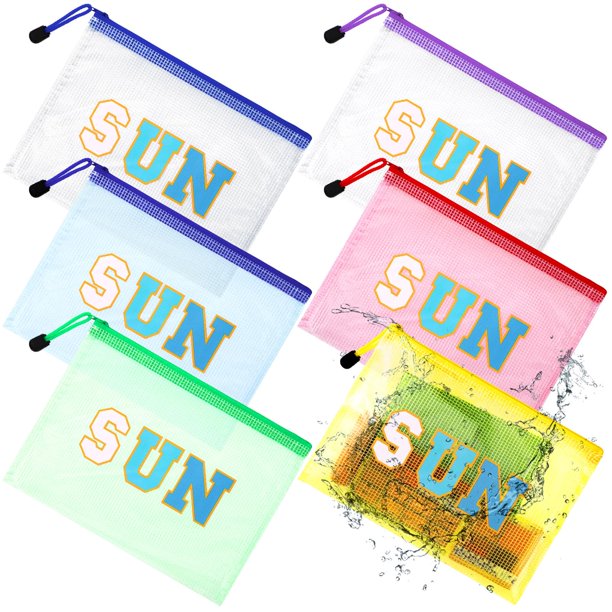 Bolsa de maquillaje de playa Kacctyen transparente impermeable con cierre