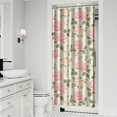 thumbnail image 2 of Waterproof Pioneer Shower Curtain 36x72 Inch Polyester Unique Colorful Floral Shower Curtain for Bathroom Hotel Home Decor with 7 Plastic Hooks, 2 of 5