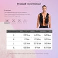 thumbnail image 7 of Nyeemya Men's Shiny Sequins Open Front Jacket 70s Hippie Tassel Vest Disco Party Sleeveless Cropped Tank Top Silver M, 7 of 7