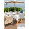 thumbnail image 4 of Outdoor Tablecloth with Umbrella Hole and Zipper, Grey Christmas Rectangle Table Cloth 60x84 Inch Waterproof Tablecloth, Xmas Elk Tree Snowflake Forest Picnic Table Cover for Patio Camping, 4 of 7