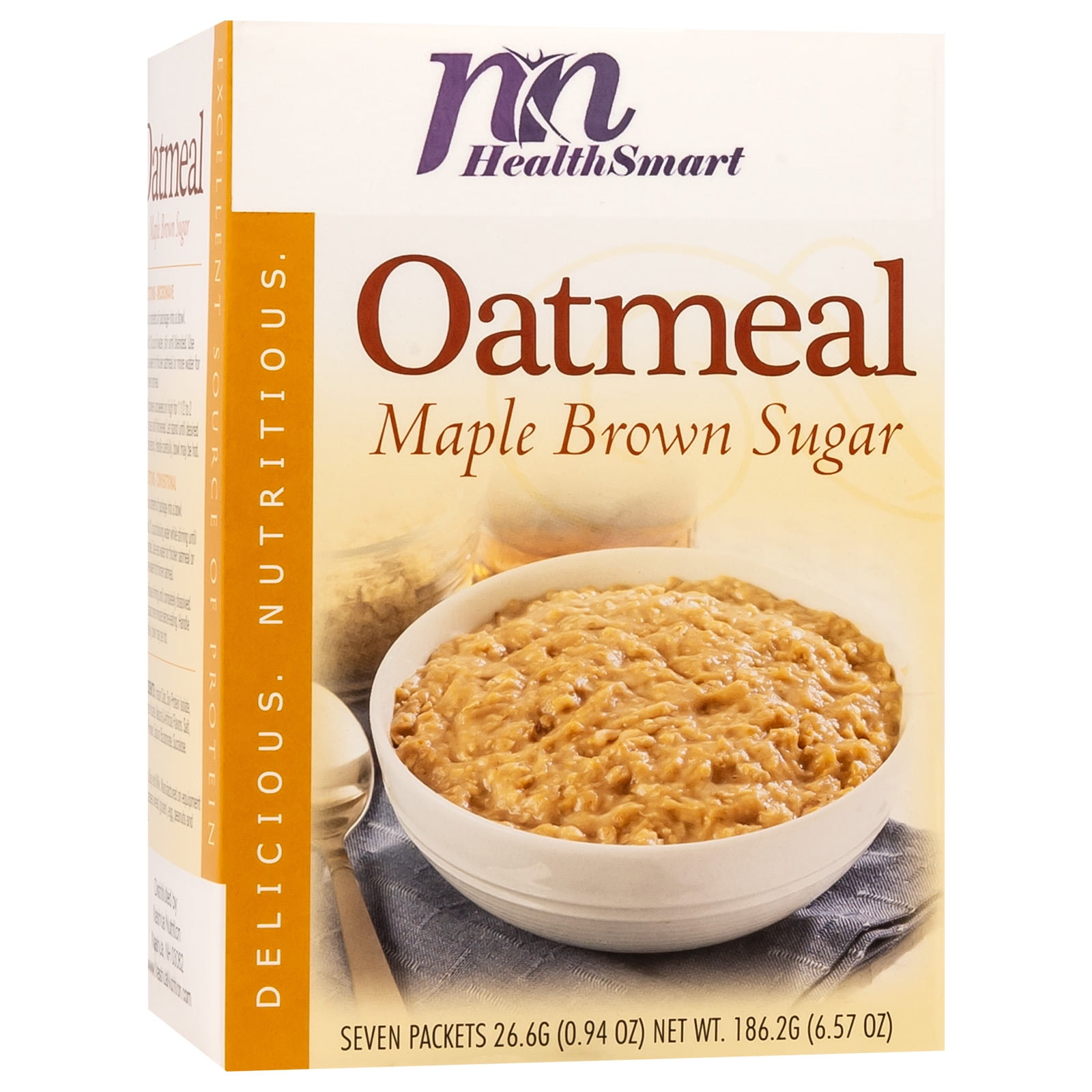 HealthSmart High Protein Diet Oatmeal Maple Brown Sugar Instant