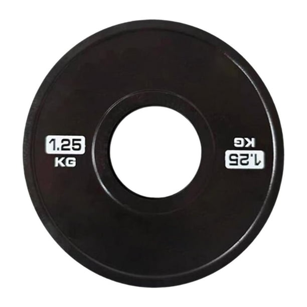 Disco de cambio de peso para levantamiento de pesas, práctico y pequeño disco de cambio para entrenamiento de fuerza, ejercicio de levantamiento para 125 kg Negro
