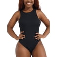 thumbnail image 2 of SHCKE Women Bodysuit Casual Crew Neck Sleeveless Bodysuit Tank Tops Shapewear Top Racer Back Bodysuit Tank Tops Tummy Control Underwear Bodysuits, 2 of 8