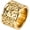 Non-Turnable Gold, variant on Men's Stainless Steel Spinner Ring Carved with Chinese Ancient 4 Great Beasts Patron Saint