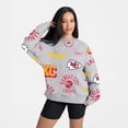 thumbnail image 2 of Women's Gameday Couture Heather Gray Kansas City Chiefs Always On Repeat Fleece Sweatshirt, 2 of 4