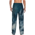 thumbnail image 3 of Picia Mysterious Moonlit Mountains Mens Soft Woven Cotton Elastic Waistband Sleep Pajama Pant Lounge Sleep Pant With Pockets And Drawstring-XX-Large, 3 of 9