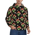thumbnail image 2 of Honeii Frogs In Mushroom Hats Pattern Mens Hoodies Men's Loose Sleeve Sweatshirt,Pullover Hooded Sweatshirt for Men,Essentials Hoodie-Medium, 2 of 7