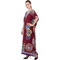 thumbnail image 4 of Miss Lavish London Women Kaftans Dresses, Maroon L, 4 of 7