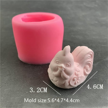 

Golden Chicken Silicone Mold Hen Chocolate Sugar Turning Mold Chicken Pudding Butter Mold Pastry Cake Mold