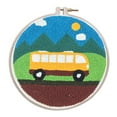thumbnail image 2 of Punch Starter Rug-Punch Beginner with Adjustable Embroidery Pen And Hoop Needlework Crafts - C1025 Bus, 2 of 8