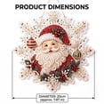 thumbnail image 3 of ZhangC Christmas Pearl Diamond Painting Suncatcher Kit DIY Craft Santa Claus Shape Pre-Assembled Metal Chain 3D Mixed-Sized Pearl Beads, 3 of 6