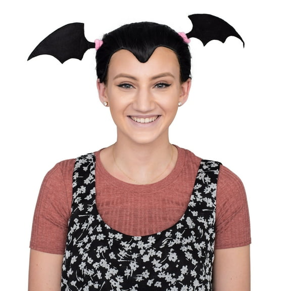 Lady Vampire Costume Accessory Black Deluxe Wig