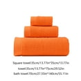 thumbnail image 6 of Bxaolu Bathroom Towels Set, Cotton Bath Towel Sets of 3 for Bathroom, Super Soft Highly Absorbent, Bath Towels Set with 1 Bath Towel, 1 Hand Towel, 1 Washcloths, Orange, 6 of 7