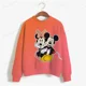 thumbnail image 3 of Sudadera con estampado de Minnie Mouse de Disney para mujer, suéter de cuello redondo para primavera y otoño, ropa holgada coreana, estilo retro Harajuku coreano, 3 of 5