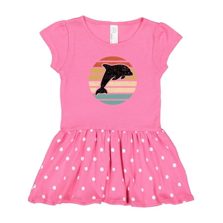 

Inktastic Dolphin Cute Beach and Vacation Gift Toddler Girl Dress