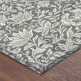 thumbnail image 3 of Addison Rugs Chantille Indoor/Outdoor Transitional Floral Gray Machine Washable Rectangle Rug, 3' x 5', 3 of 8