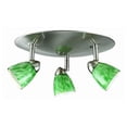 thumbnail image 1 of Cal Lighting SL-954-3R-RUGNF Éclairage de Voie & 44; Verre et Rouille Feu Vert - Auvent Rond, 1 of 1