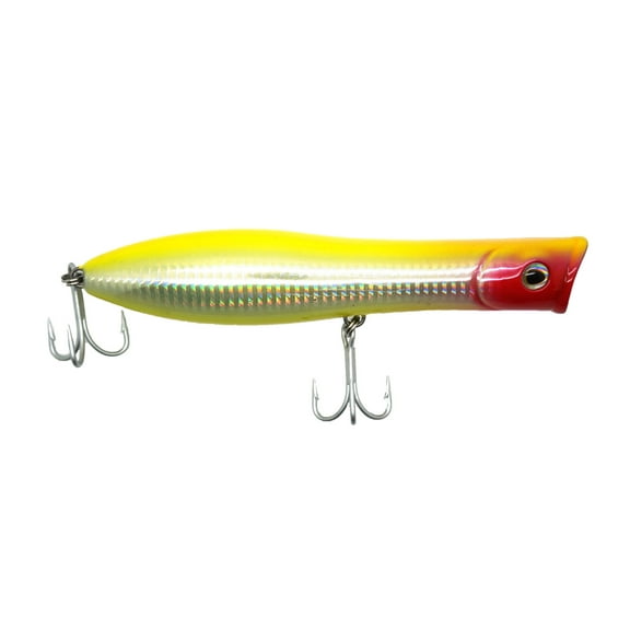 Tsunami TSTP7F-223 Talkin Pencil Popper 7" Floating Striper Lure Yellow Red Head