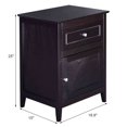 thumbnail image 2 of Costway Table de Chevet avec Tiroir Table d'Appoint Bout de Canapé Armoire de Rangement Espresso, 2 of 10
