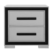 Global Furniture USA Amelia Grey / Black Nightstand with Cooler and Speaker