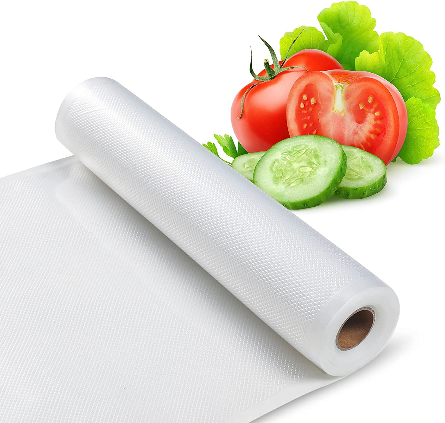 ABOX Vacuum Sealer Bag Roll, Custom-Sized BPA-Free Vacuum Bags with Textured, Meal Prep and Sous Vide, 11 Inch X 16.5 Feet (1 Roll)