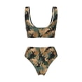 thumbnail image 6 of Rocae Camouflage Rabbit for Bikini Set for Women Two Piece Sexy High Swimsuits Split Crossover Bikini Medium, 6 of 9