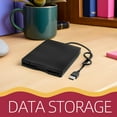 thumbnail image 3 of CHICHUMID Portable Hard Drive External Floppy Disk Drive Plastic Noise Reduction Data Storage 1Pcs Back to School, 3 of 8