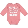 thumbnail image 3 of Inktastic My Best Friend is My Daddy with Hearts Boys or Girls Long Sleeve Baby Bodysuit, 3 of 5