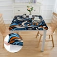 thumbnail image 2 of Acheng Birds, Flowers Square Tablecloth Waterproof Resistant Fabric 100% Polyester Fiber 52*52, 2 of 8
